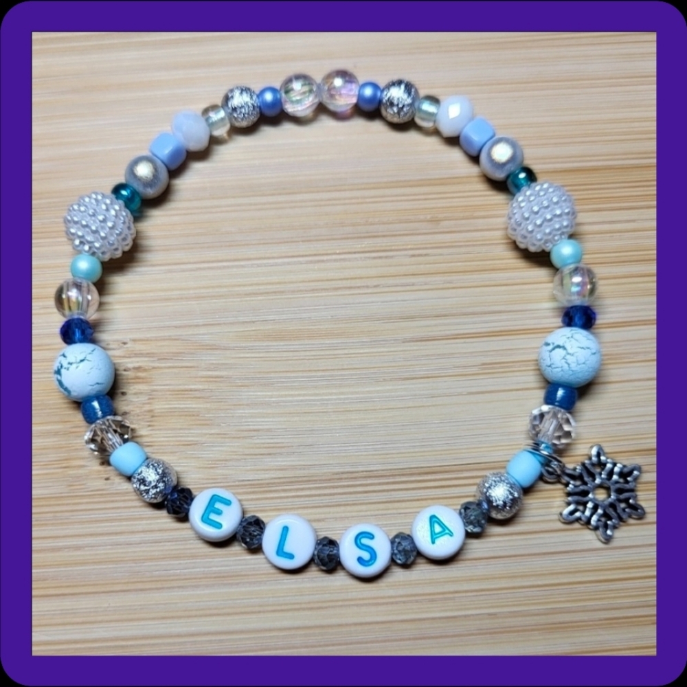 Elsa- Disney Friendship Bracelet, Size 8"